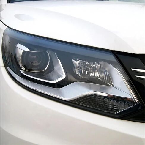متوافق مع VW Tiguan 2013-2017 مصباح أمامي منخفض للسيارة مصابيح أمامية زجاجية شفافة عاكس الضوء غطاء المصباح غطاء عدسة (منخفض بيار) in Saudi Arabia