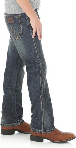 Wrangler Boys' Retro Slim Fit Straight Leg Jean, Blackwell in Saudi Arabia