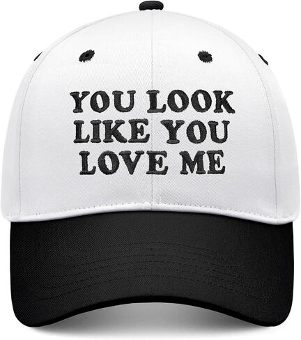 You Look Like You Love Me Hat, Funny Vintage Trucker Hats for Women Men, Trendy Embroidered Snapback Baseball Cap in Saudi Arabia