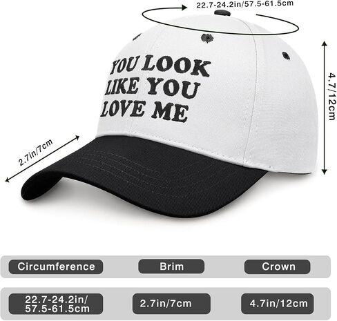 You Look Like You Love Me Hat, Funny Vintage Trucker Hats for Women Men, Trendy Embroidered Snapback Baseball Cap in Saudi Arabia
