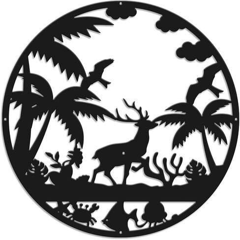 ديكور حائط enithElite، ديكورات جدارية لغرفة المعيشة والمطبخ وغرفة الطعام، علامة معدنية لغرفة النوم وغرفة المعيشة، هدايا الترحيب بالمنزل الجديد للرجال والنساء (الطبيعة، 1) in Kuwait