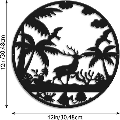 ديكور حائط enithElite، ديكورات جدارية لغرفة المعيشة والمطبخ وغرفة الطعام، علامة معدنية لغرفة النوم وغرفة المعيشة، هدايا الترحيب بالمنزل الجديد للرجال والنساء (الطبيعة، 1) in Kuwait