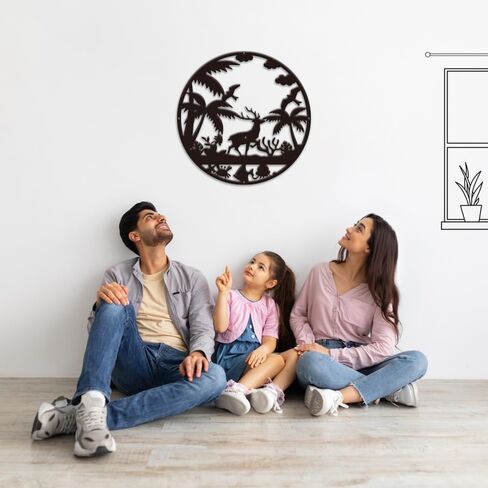 ديكور حائط enithElite، ديكورات جدارية لغرفة المعيشة والمطبخ وغرفة الطعام، علامة معدنية لغرفة النوم وغرفة المعيشة، هدايا الترحيب بالمنزل الجديد للرجال والنساء (الطبيعة، 1) in Kuwait