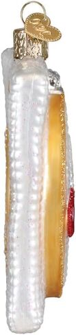 Old World Christmas Christmas Cross Stitch Glass Ornament for Holiday Tree in Saudi Arabia