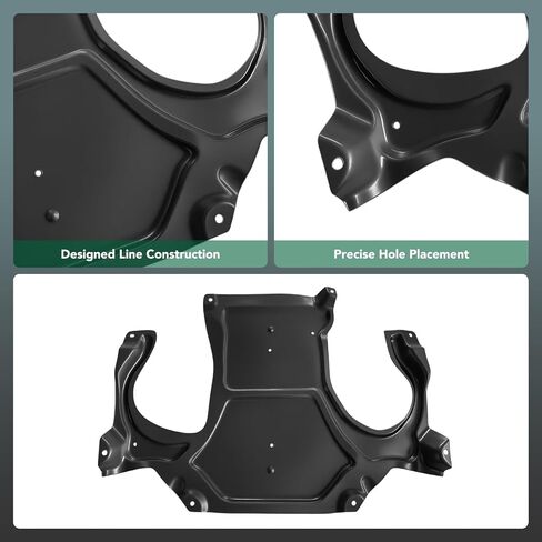 YHTAUTO Rear Lower Side Engine Splash Shield Compatible with Mercedes-Benz W212 Series E350/E550/E63 AMG 2010-2016 Sedan, Splash Guard Engine Case Guards in Saudi Arabia