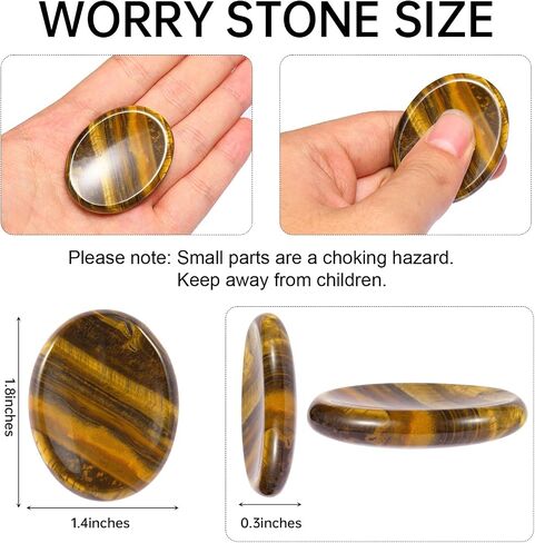 Natural Amethyst Crystal Thumb Worry Stone for Anxiety Stress Relief, Hand Carved 1.8 Inch Healing Crystal Oval Thumb Worry Stone Meditation Accessories, Reiki Pocket Palm Stone Gifts for Women Men in Saudi Arabia