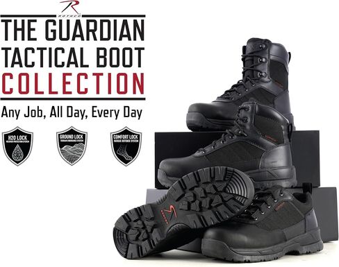 حذاء Rothco Guardian التكتيكي - 4 بوصة - حذاء رياضي مقاوم للماء وخفيف الوزن للسلامة العامة وفرق الطوارئ الطبية والمزيد in Saudi Arabia