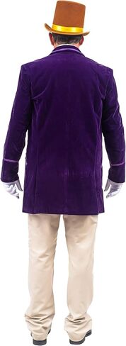 Chocolate Factory Owner Deluxe Complete Set - Jacket Shirt Gloves Vest Necktie Top Hat for Halloween and Cosplay in Saudi Arabia