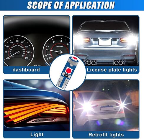 12 قطعة T5 74 73 37 2721 لمبة LED 12 فولت لمبات بديلة - ساطعة 3030 3SMD LED مصباح Canbus خالية من الأخطاء للسيارة الداخلية لوحة أجهزة القياس لوحة قياس أضواء مؤشر العنقودية (أبيض) in Kuwait