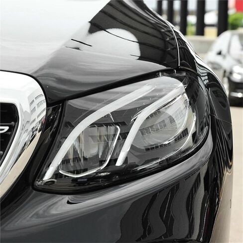 متوافق مع E-Class W213 E200L E300L E320L 2016 2017 2018 2019 2020 غطاء المصابيح الأمامية الشفاف يحل محل عاكس الضوء الأصلي (الجانب الأيمن) in Saudi Arabia