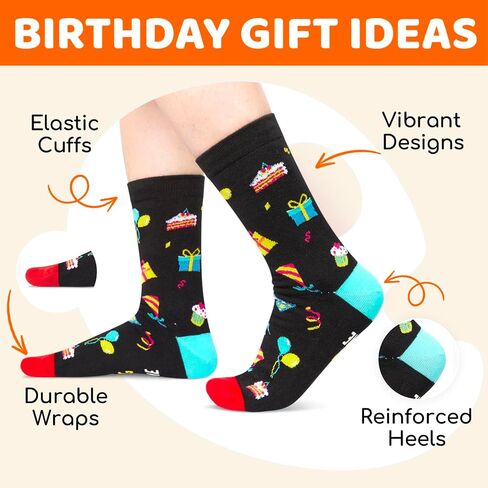 Zmart 25th Birthday Gifts Ideas for Men - Socks for 25 Year Olds, 25th Birthday Socks, Best Gifts for 25 Year Old Man Woman in Saudi Arabia