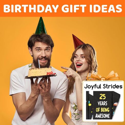 Zmart 25th Birthday Gifts Ideas for Men - Socks for 25 Year Olds, 25th Birthday Socks, Best Gifts for 25 Year Old Man Woman in Saudi Arabia