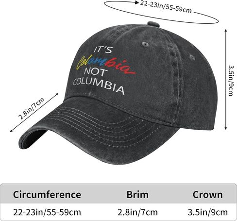 Its Colombia Not Columbia Vintage Adjustable Baseball Cap Unisex Denim Dad Hat Trucker Hat in Saudi Arabia
