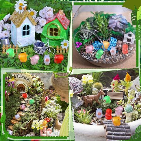 50 Pcs Luminous Capybara Figurines Glow in The Dark Mini Capybara Resin Figurines Miniature Animal Desktop Tabletop Outdoor Craft Decor for Garden Accessories (Multicolor) in Saudi Arabia