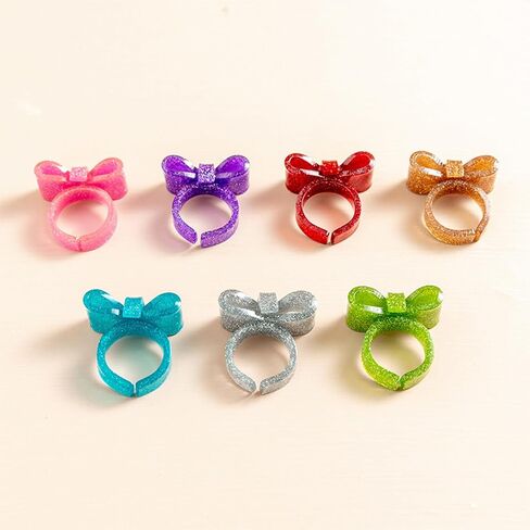 REDYY الراتنج خواتم Dumpy الاكريليك خواتم Bowknot خواتم الجمالية العصرية الملونة المفتوحة خواتم بيان مجوهرات القوس خواتم للنساء خواتم القوس in Kuwait
