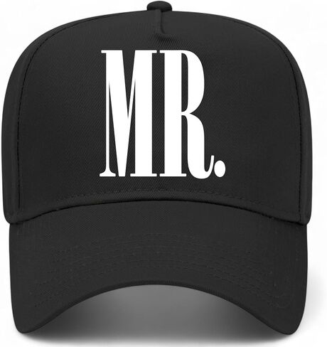 Mr. & Mrs. Vintage Trucker Hats (2 Pack) | Bride Groom Wedding Marriage | Premium Snapback Baseball Hat for Men & Women in Saudi Arabia