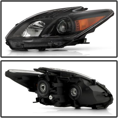 KEEKPO-For 2012 2013 2014 2015 Toyota Prius أسود الإسكان المصابيح الأمامية لجهاز العرض المصابيح الأمامية زوج استبدال اليسار + اليمين in Saudi Arabia
