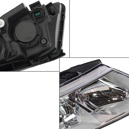 2PCS Front Halogen Headlights Chrome Bezel Left And Right Side Headlamps Compatible With 2009 2010 Kia Optima Magentis LX EX SX 921012G530 921022G530 in Saudi Arabia