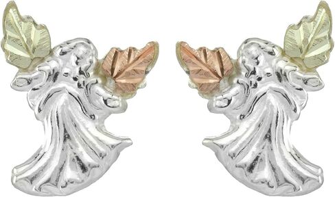 Black Hills Gold Angel Earrings in Sterling Silver in Saudi Arabia