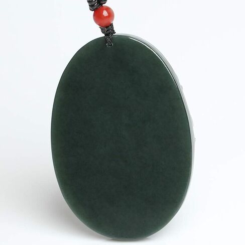 اليد الطبيعية النقية منحوتة تشينغ اليشم التنين قلادة قلادة قلادة اليشم انه تيان معتمد هناك شهادة قلادة المرأة قلادة الرجال in Kuwait