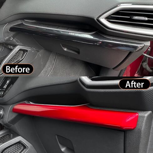 YOUTOOCAR Glove Box Dashboard Trim Cover Compatible with Chevy Trailblazer 2020-2023 Accessories (Red) in Saudi Arabia