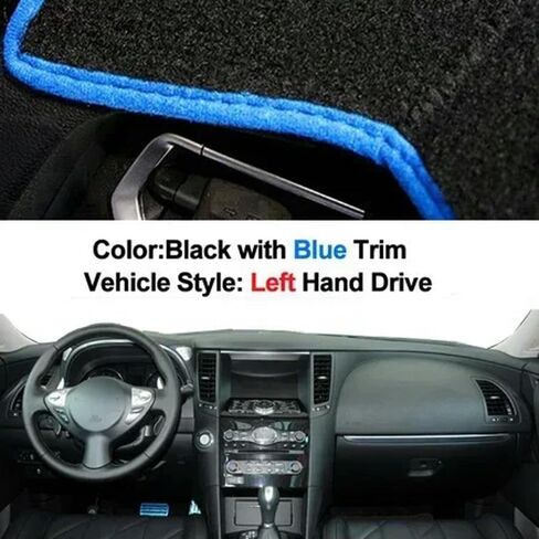 Car Dashboard Cover Protective Avoid Light Carpet Auto Dash Mat Anti-UV Anti-Slip Accessories for Infiniti FX35 FX50 FX37 2009 2010 2011 2012 2013 in Saudi Arabia