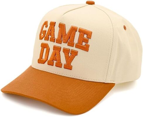 ScarvesMe Women Fashion Game Day Lettering Embroidered Snapback Trucker Cotton Baseball Cap Hat in Saudi Arabia