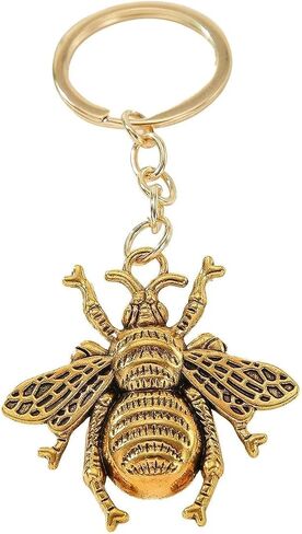 1Pc Golden Bee Keychain Pendant Accessories Simple Modern Light Luxury Fashion Keychain in Saudi Arabia