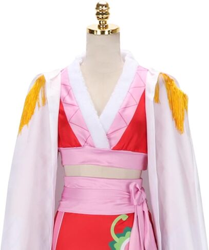 Adult Women Anime Halloween Cosplay High Slit Red Cheongsam Dress Costume Long Kimonos Robe White Cloak Outfits with Earrings in Saudi Arabia