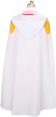 Adult Women Anime Halloween Cosplay High Slit Red Cheongsam Dress Costume Long Kimonos Robe White Cloak Outfits with Earrings in Saudi Arabia