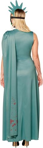 Spirit Halloween The Purge Adult Lady Liberty Costume | Officialy Licensed | The Purge Outfit in Saudi Arabia
