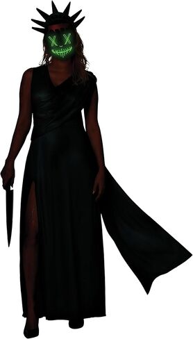 Spirit Halloween The Purge Adult Lady Liberty Costume | Officialy Licensed | The Purge Outfit in Saudi Arabia
