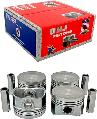 DNJ P800 Piston Set for 1997-2006 / Audi, Volkswagen / A4, A4 Quattro, Beetle, Golf, Jetta, Passat, TT, TT Quattro / 1.8L / DOHC / 20V / 1781cc / AEB, AMU, APH, ATC, ATW, AWD, AWP, AWV, AWW, BEA, BKF in Kuwait