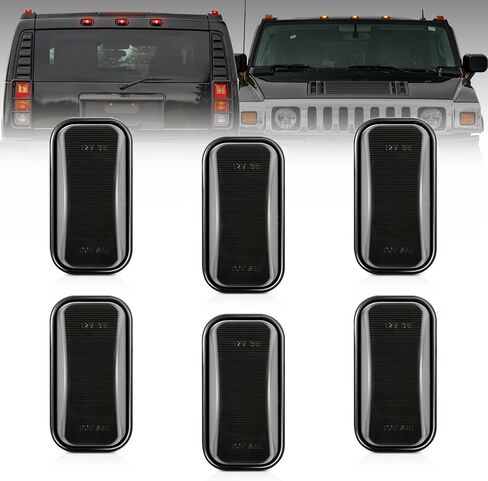 Rear Cab Roof Marker Light Housing Smoked Lens Compatible with Hummer H2 2003-2009 H2 SUT 2005-2009 Roof Top Clearance Lights Housing Pack of 2 in Saudi Arabia