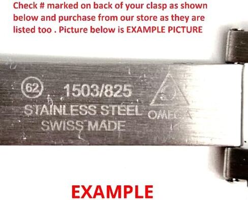 Ewatchparts 17MM WATCH BAND LINK COMPATIBLE WITH OMEGA SPEEDMASTER 1564/975 1564/375 114ST1564 STEEL in Saudi Arabia