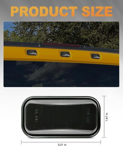Rear Cab Roof Marker Light Housing Smoked Lens Compatible with Hummer H2 2003-2009 H2 SUT 2005-2009 Roof Top Clearance Lights Housing Pack of 2 in Saudi Arabia