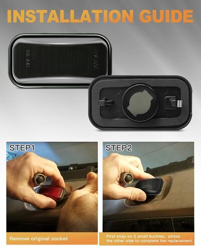 Rear Cab Roof Marker Light Housing Smoked Lens Compatible with Hummer H2 2003-2009 H2 SUT 2005-2009 Roof Top Clearance Lights Housing Pack of 2 in Saudi Arabia