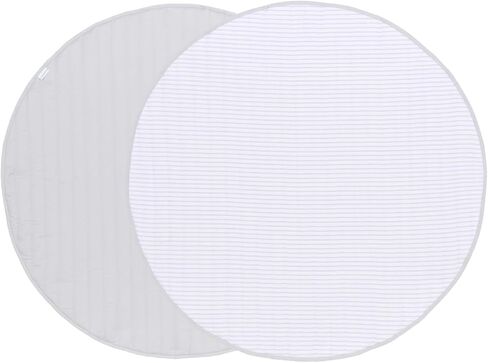 Toddlekind Organic Cotton Play Play Mat - 48 "بطانية مصنوعة يدويًا لأنشطة الأرضية ، ووقت البطن ، وديكور الحضانة ، وراحة الأسرة 0M+ TAN (Taupe) in Kuwait