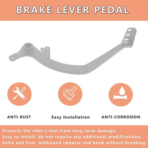 Motorcycle Brake Pedal Foot Lever Replacement for Honda GROM MSX125 Grom 125 2023 2024 2025 Brake Lever Pedal (Black) in Saudi Arabia