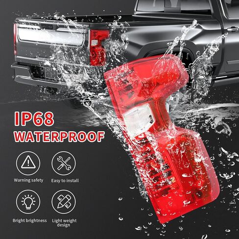 Tail Light Compatible With 2019 2020 2021 2022 2023 Halogen of Original Vehicles Rear Brake Chevy Silverado 1500/2500HD/3500HD,with Bulb & Harness,Turn Signal Tail Lamp Driver Side in Saudi Arabia