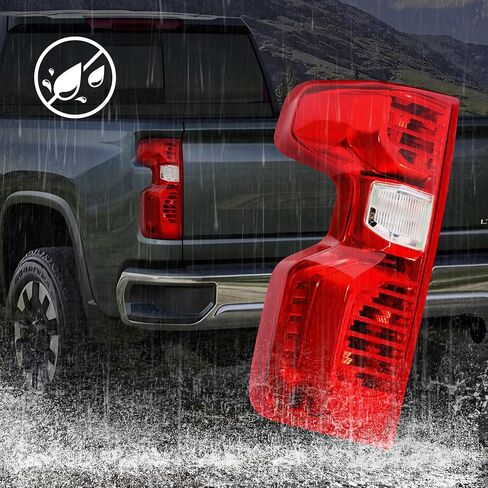 Tail Light Compatible With 2019 2020 2021 2022 2023 Halogen of Original Vehicles Rear Brake Chevy Silverado 1500/2500HD/3500HD,with Bulb & Harness,Turn Signal Tail Lamp Driver Side in Saudi Arabia