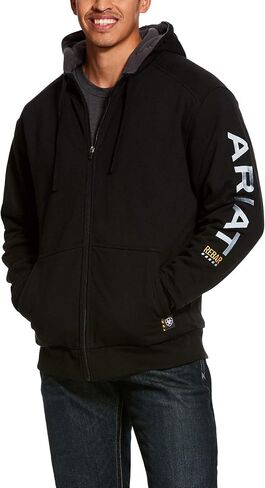 ARIAT Men's Rebar All-Weather Full Zip Hoodie in Saudi Arabia