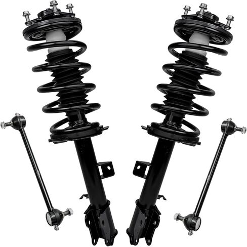 Detroit Axle - Front Struts Kit for Ford 2001 2002 2003 2004 Escape Mazda Tribute, 2 Struts w/Coil Spring Assembly 2 Sway Bar End Links Replacement Suspension Quick Install Ready Struts Shocks in Saudi Arabia
