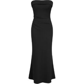 CIDER Womens Tube Dress Summer Maxi Strapless Bodycon Long Cocktail Party Club Dresses in Kuwait