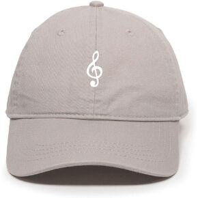 Music Note Baseball Cap Embroidered Cotton Adjustable Dad Hat in Saudi Arabia