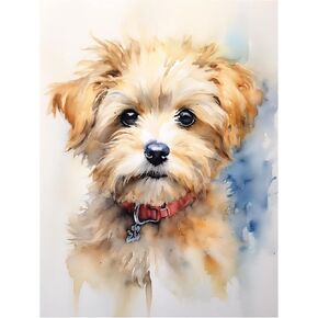 Yorzabble Custom Watercolor Portrait from Photo Personalized Canvas Portrait for Dog Cat Pet or Family Custom Photo Print Gifts in Saudi Arabia