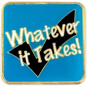 PinMart Whatever It Takes Motivation Customer Service Enamel Lapel Pin in Saudi Arabia