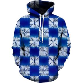 Unisex Graphic Hoodies, 3D Novelty Pullover Sweatshirt, Xmas Men Women Teen Boy Gifts, Black White Galaxy Print Flag in Saudi Arabia