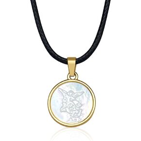 Saint Michael Pendant - St Michael Necklace For Women - Medalla San Miguel Arcangel - Guardian Angel Necklace - Catholic Gifts - Religious Christian Jewelry - Adjustable 14"–27" Gift Box Included in Saudi Arabia