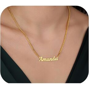Personalized Name Necklace 18K Gold Plated – Custom 1-6 Names Choker Necklace for Women, Handmade Family Necklace, Gift for Mom Wife Girls, Christmas Mother’s Day in Saudi Arabia